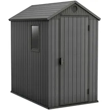 KETER Darwin 4x6 Geräteschuppen 1,26 x 1,85 x 2,05 m schiefergrau
