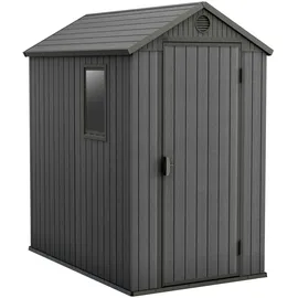KETER Darwin 4x6 Geräteschuppen 1,26 x 1,85 x 2,05 m schiefergrau