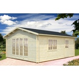 Palmako Irene 19m2 Gartenhaus transparent tauchgrundiert (102353)