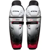 Ccm Schienbeinschützer CCM JetSpeed FT880 Senior 16 Zoll - Weiß,Schwarz,Rot - 16′′