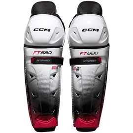 Ccm Schienbeinschützer CCM JetSpeed FT880 Senior 16 Zoll - Weiß,Schwarz,Rot - 16′′