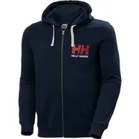 HELLY HANSEN Herren Hoodie HH Logo Full Zip, Navy, L,