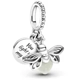 Pandora 799352C01 Silber Charm-Anhänger Leuchtendes Glühwürmchen