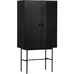 Woud - Array Highboard, schwarz
