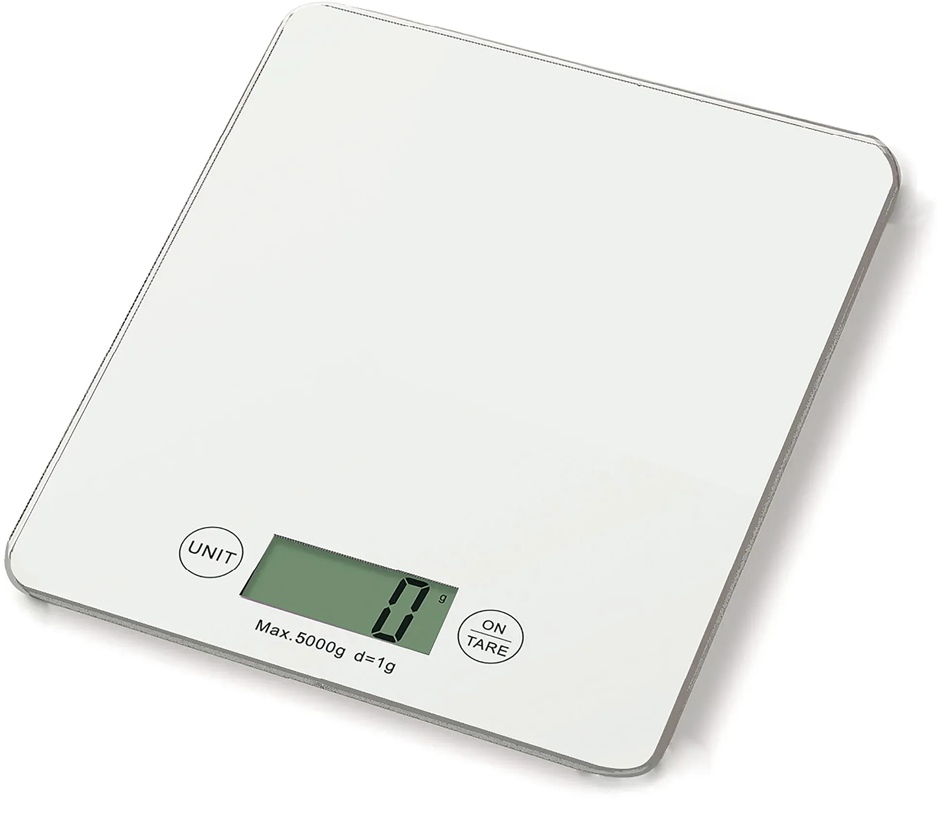 WEIS digitale Küchenwaage Backwaage bis 5 kg weiß