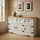 CARO-Möbel Sideboard 125 x 76 x 40 cm Braun / Weiß
