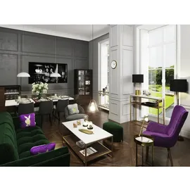 Playboy Stella Samt 67 x 70 x 71 cm grau
