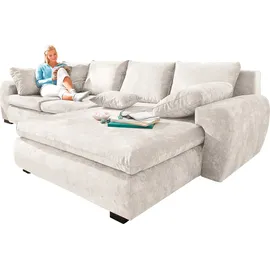 Home Affaire Eckcouch Mikrofaser 4-Sitzer Beige