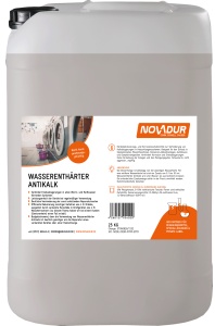 NOVADUR Wasserenthärter Antikalk, Härtestabilisierungs- & Korrosionsschutzmittel, 25 kg - Kanister