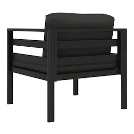 vidaXL Einzelsofa mit Kissen Aluminium Anthrazit