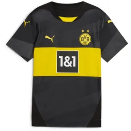 Puma BVB Borussia Dortmund Auswärtstrikot 2024/25 Kinder 02 black/faster yellow 140