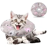 Katze Schutzkragen Soft Edge Circle Pet Schutzkragen Anti Biss Safty Kragen für Katzenwelpen Pet Anti Bite Leck Chirurgie Wundheilung(Kaffee)