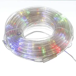 LED Lichtschlauch bunt Außen Lichterkette Party Garten Balkon 12m