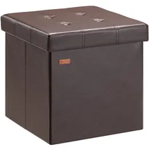 DEUBA Casaria® Hocker mit Stauraum Faltbar Deckel Gepolstert 38x38cm Klein Schlafzimmer Wohnzimmer Flur Sitzhocker Fußhocker Polsterhocker