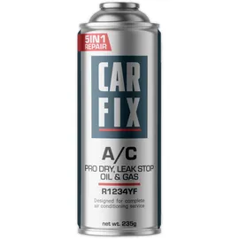 Carfix CARFIX, Kältemittel Ersatzgas r1234yf Auto Klimaanlage Nachfüllset - Klimaanlage Wohnmobil - entspricht 660g, 1 Dose, 5in1, 235g,