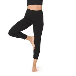 Yoga Hose 3/4 mit Rock BLV50-276 - Schwarz - XXL