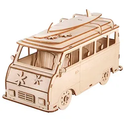 Rayher Holzbausatz Campingbus 79-tlg. beige