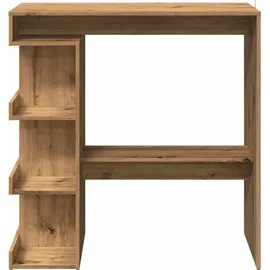 vidaXL Bartisch mit Regal 100 x 48 x 101,5 cm Braun