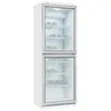 EXQUISIT Getränkekühlschrank GKS350-2-GT-280D weiss, D (A-G), silber (weiß), Rechtsanschlag, Kühlschränke, 320 L Volumen, Getränkekühlschrank mit Glastür, LED