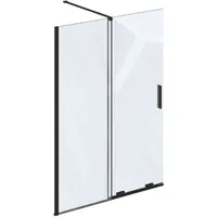 Ravak Roll - Duschtrennwand Walk-in 110x195 Cm, Schwarz/klarglas X9wvd0300z1