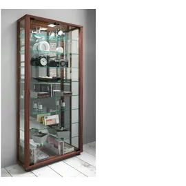 VCM Standvitrine  Lumo Maxi Spiegel 59 x 18 x 115 cm Braun