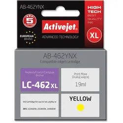 Activejet AB-462YNX Tinte für Brother Drucker, Ersatztinte Brother LC-462XLY; Su