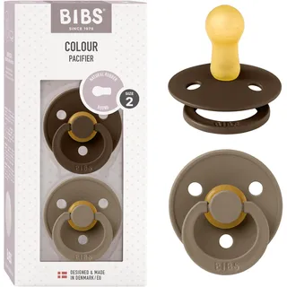 Bibs Schnuller Colour 2er Pack Mocha+Dark Oak 6-18m