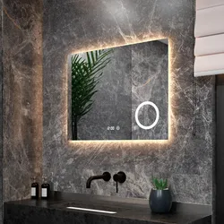 Badezimmerspiegel - 80x60cm - Rahmenlos - Rechteck - PRE-ORDER