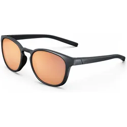 Sonnenbrille Wandern MH160 Polarisierend Erwachsene Kategorie 3 schwarz/pink carbongrau No Size