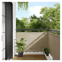 vidaXL Balkon-Sichtschutz Beige 90x1000 cm 100 % Polyester-Oxford