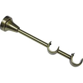 GARDINIA Doppelträger offen Messing-Antik 14 cm / 6 cm