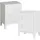 [en.casa] Nachtschrank Inari 57 x 40 x 30 cm Weiß