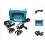 Makita DGA 519 RFJ Akku Winkelschleifer 18 V 125 mm Brushless X-Lock + 2x Akku 3,0 Ah + Ladegerät + Makpac