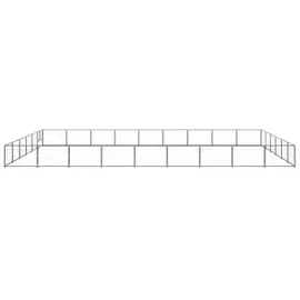vidaXL Hundezwinger schwarz 9 m, 6 m, 70 cm