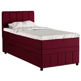 panda möbel gmbh Boxbett Avalon besteht aus: Kopfteil mit Bettkast, Matratze und Topper, 90x200, 100x200, 120x200, Boxbett mit Bettkasten und Topper rot
