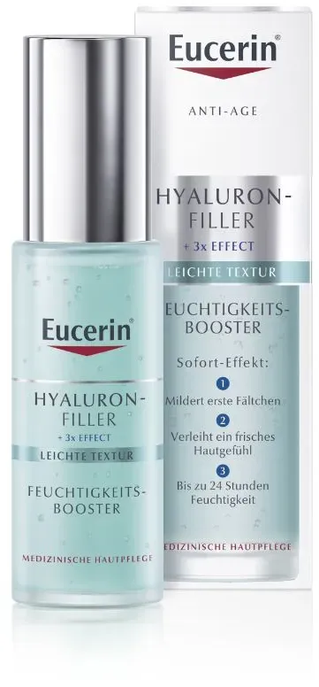 Eucerin Hyaluron-Filler Feuchtigkeits-Booster – Ultra-leichtes Hautgel für bis zu 24h Feuchtigkeit