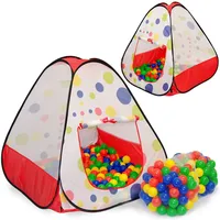 LittleTom Spielset Kinderspielzelt Tiana inkl. 200 Bällebadbällen Spielzelt Spielhaus für Jungen und Mädchen