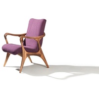 JVmoebel Sessel Design Lila Sessel Couch Sitz Wohnzimmer Holz Modern Polster Textil (1-St., Sessel), Made in Europa lila