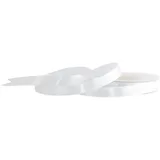 Creativery Dekoband Satin unifarben 12 mm x 25 m Weiß