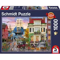 Schmidt Spiele Schmidt 58989 - Schiff im Hafen, 1000 Teile