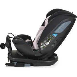 Cangaroo Kindersitz Gravity i-Size (40-150cm) Sitz drehbar, Kopfstütze, Isofix rosa