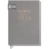 Häfft Business-Timer 25/26 18 Monate KL [Grau-Rosé]