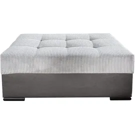 Collection AB Hocker Josy 98 x 41 x 68 cm Polyester Grau