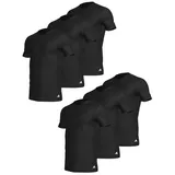 adidas Sportswear T-Shirt Active Core Cotton (6-tlg) unterziehshirt unterhemd kurzarm schwarz S (44/46)