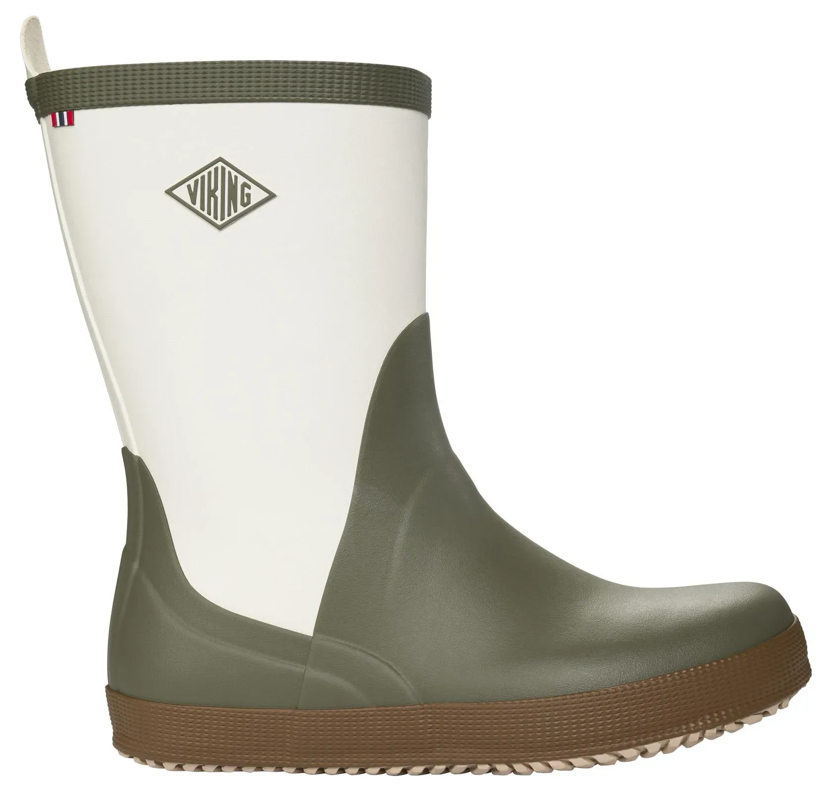 Viking Herren Seilas Heritage Gummistiefel - 46 - Olive/Brown