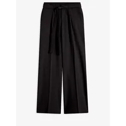 bonprix Weite Bundfaltennhose, schwarz, 42