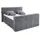ed exciting design Boxspringbett DENVER 6 - motorisierte TV-Halterung bis 40 Zoll, grau