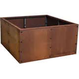 Estexo Edelrost Hochbeet 80 x 80 x 40 cm Braun