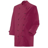 Exner 200 - Kochjacke langarm : bordeaux 65% Polyester 35%Baumwolle 220 g/m2 M