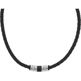 Tom Tailor Kette mit Anhänger Edelstahl Schwarz